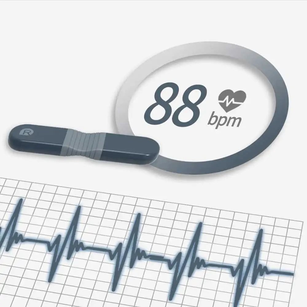 New AI Analysis ECG 24 Hours Monitoring Wearable ECG Bluetooth Heart Rate Monitoring Single Lead Usage Time 72 Hours