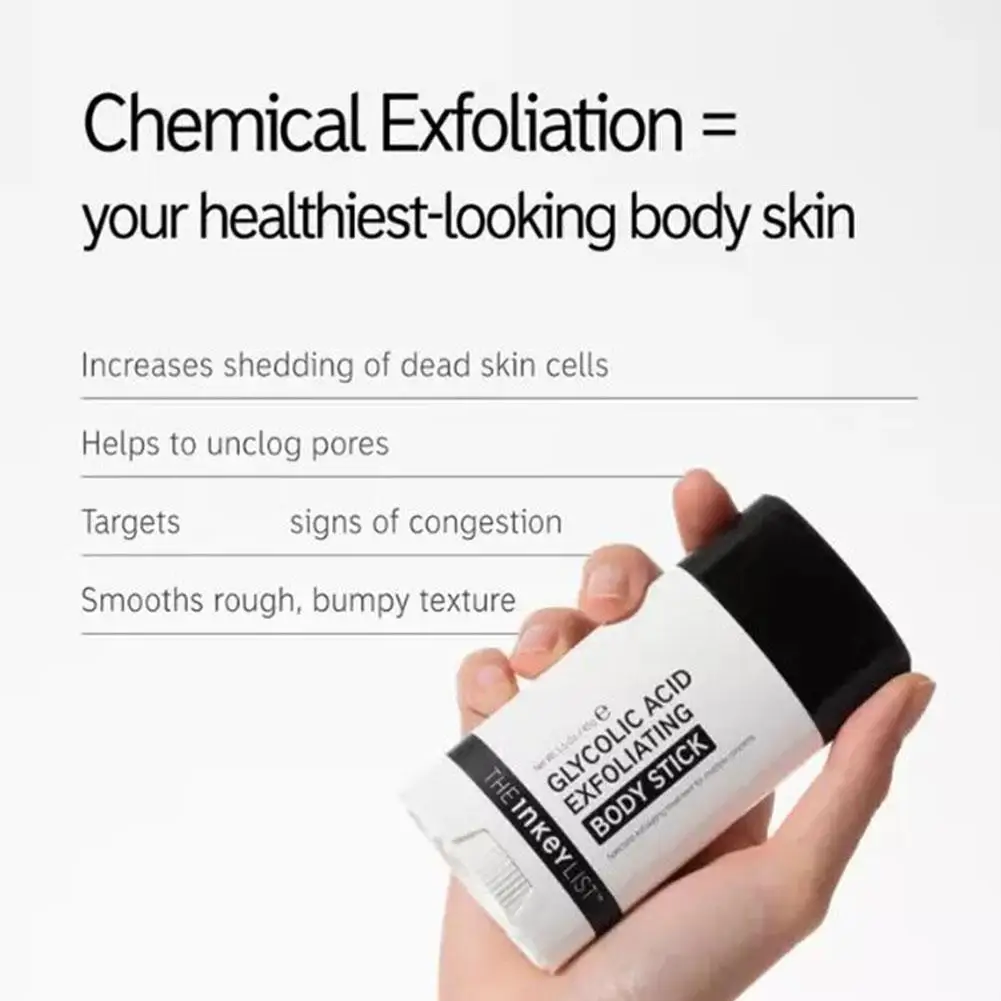 Inkey List Exfolierender Körperstift - Glykolsäure Tiefenreinigendes Aufhellungsgel für Glanzlose Haut Glättung & Anti-Falten Hautpflege – Detail 6