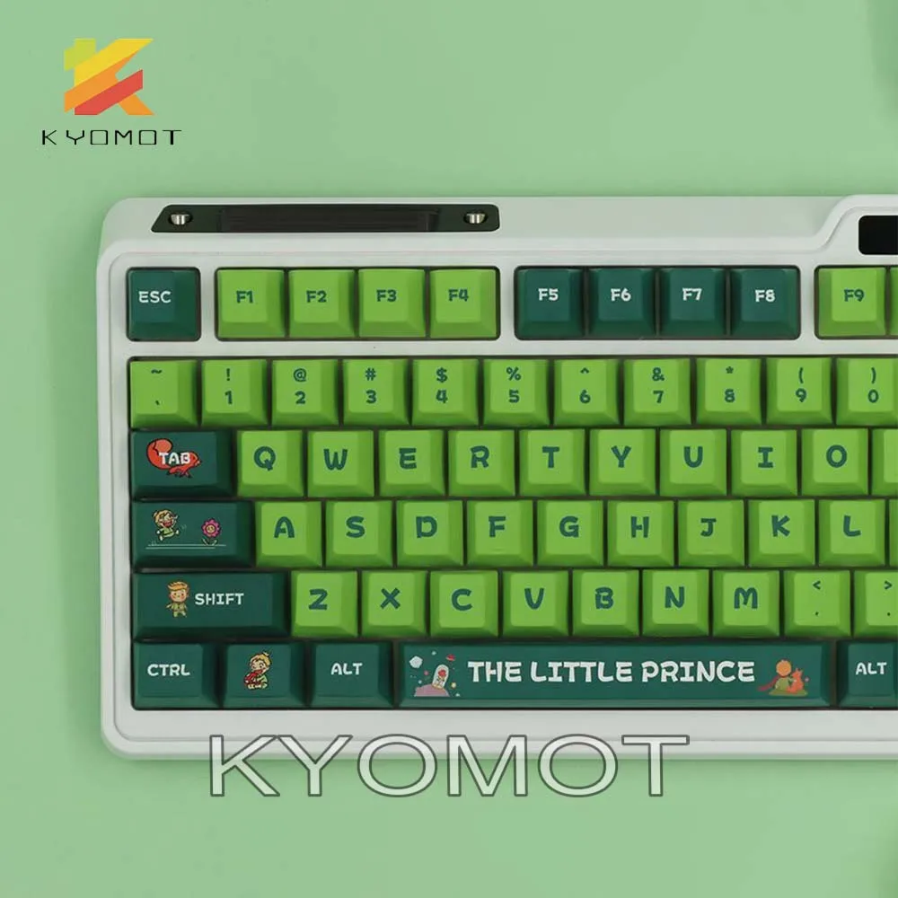 

KYOMOT 139 Key DIY Le Petit Prince Cherry Profile PBT Dye Sub Keycaps Cute B-612 Little Planet for MX Switch Mechanical Keyboard