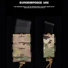 Tactical Molle Magazine Pouch for 9mm Pistol Mag 5.56 AR15 M4 AK Hunting Rifle MAG Bag Airsoft Outdoor Tool Flashlight Pouch 6