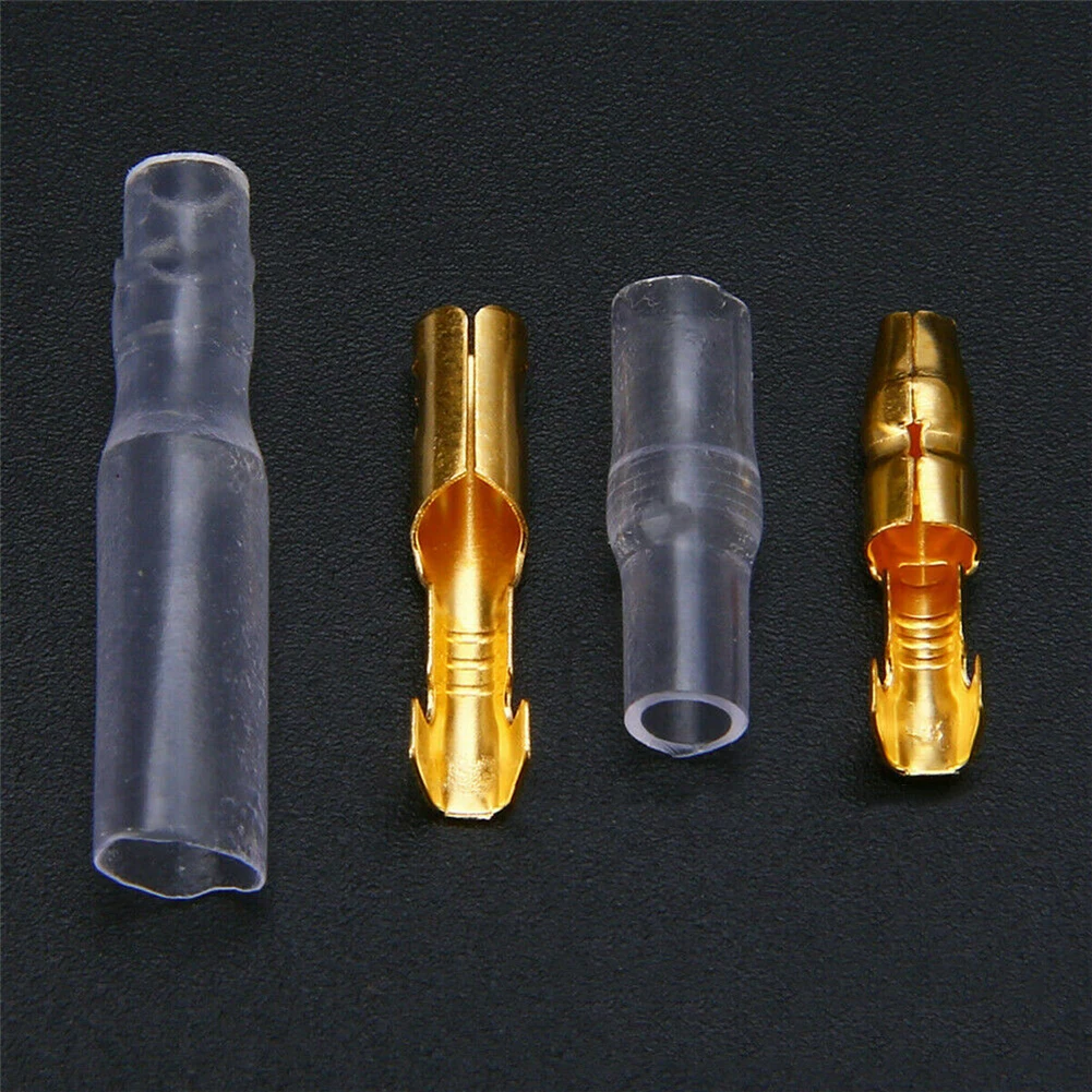 Description Picture 6 of item200x Connector 3.9mm Male & 4.0mm Female 50 Set Terminal Transparent Uninsulated Connectors Electrical Insulation