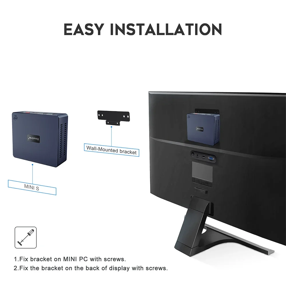 Mini PC Beelink Mini S12 Pro N95 N100 MINI PC Windows 11 Pro DDR4 8GB 256GB 16GB 500GB WIFI BT Gaming Computer MINI S N5095 8GB 128GB