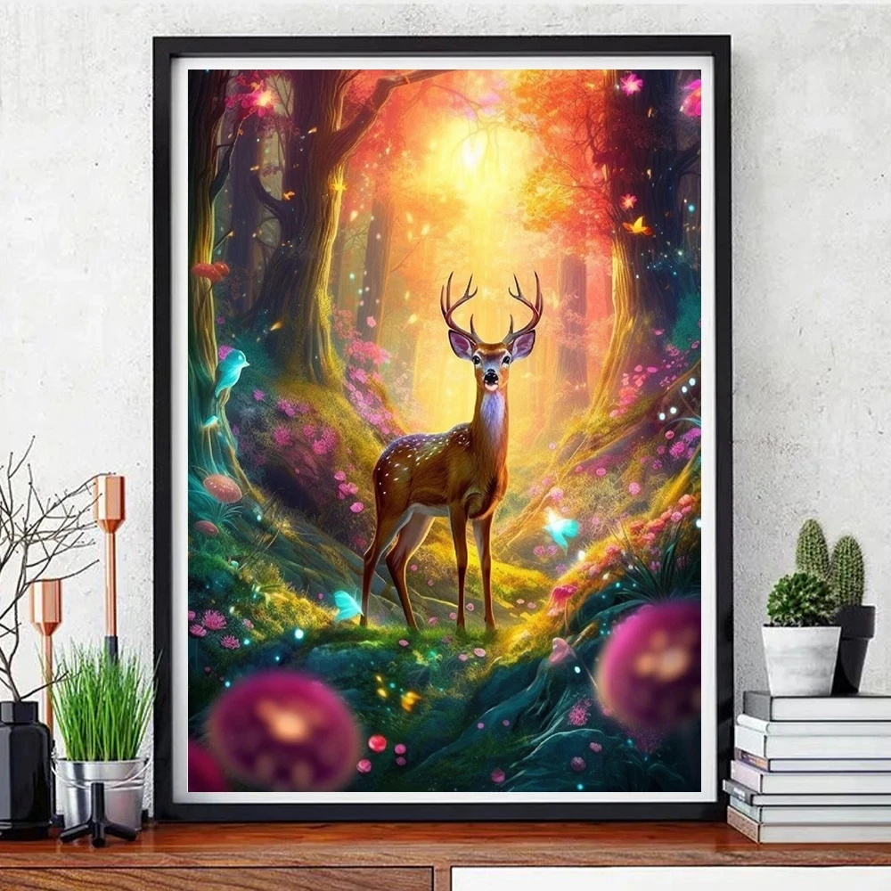 Deer Fawn Animal - 5D Diamond Painting 