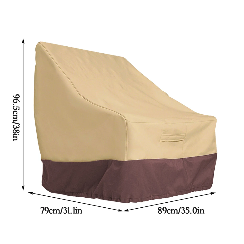 

Sofa Dust Cover Waterproof Outdoor Lawn Patio Couch Chair Slipcover Furniture Protector Gray Black 89x71x89cm