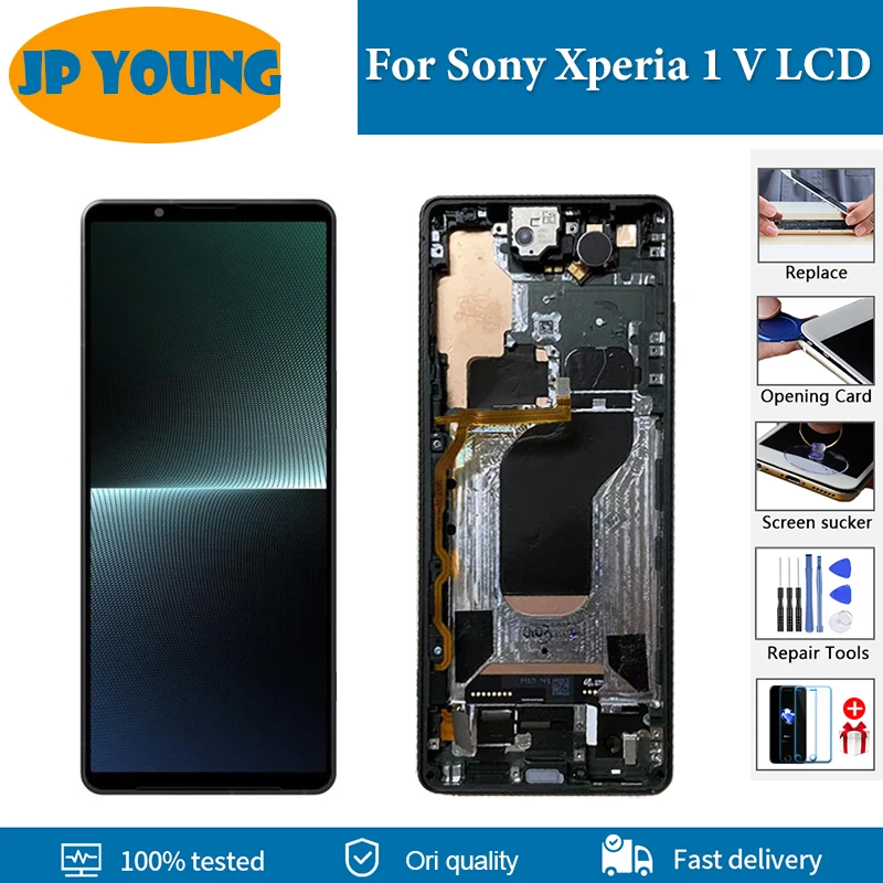 6.5 "Oled Originale Per Sony Xperia 1 V Display Lcd Touch Screen Digitizer Assembly Per Sony X1V Xqdq62/B Xq-Dq72 Sostituzione Dello Schermo