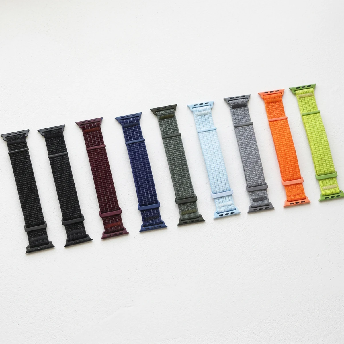 Durable Nylon Loop Strap for Smartwatch - Adjustable Band Bracelet, Various Sizes Available