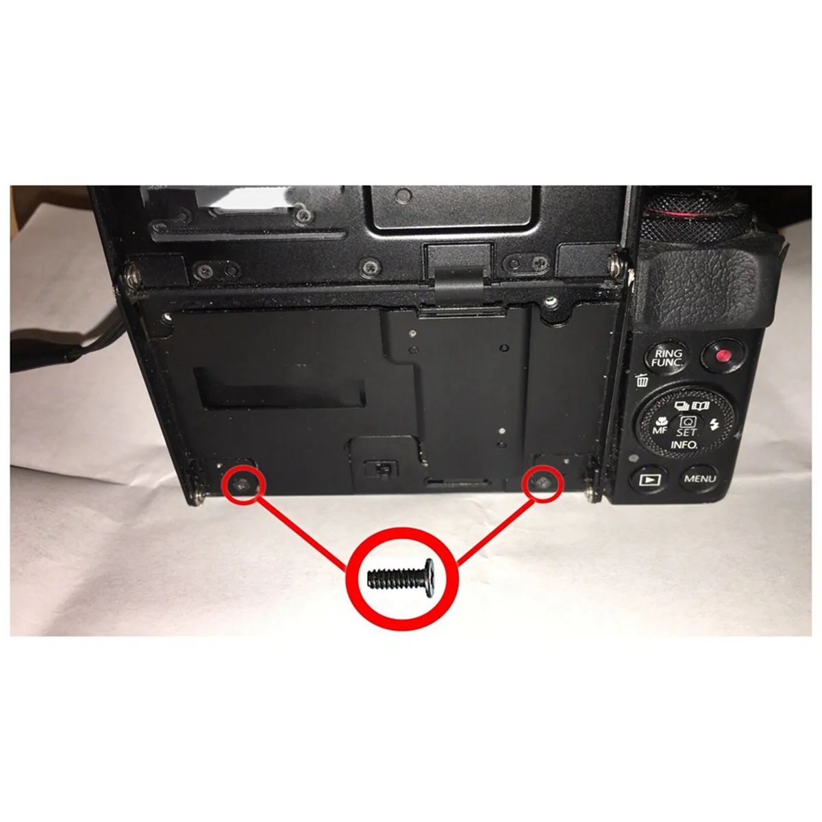Canon Powershot G7X, G7X Mark II G7X2 LCD 화면 디스플레이용 2개 스크루드라이버가 있는 고정 홀더 플립 나사 HOT