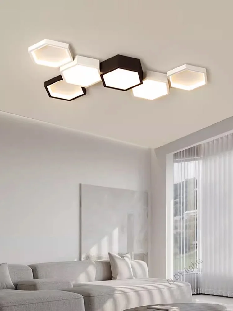 Modern Dimmable LED Ceiling Lamps Simple Living Room LIghts Lustre Home Decor Bedroom Study Dining Room Lighting Indoor Fixtures 3