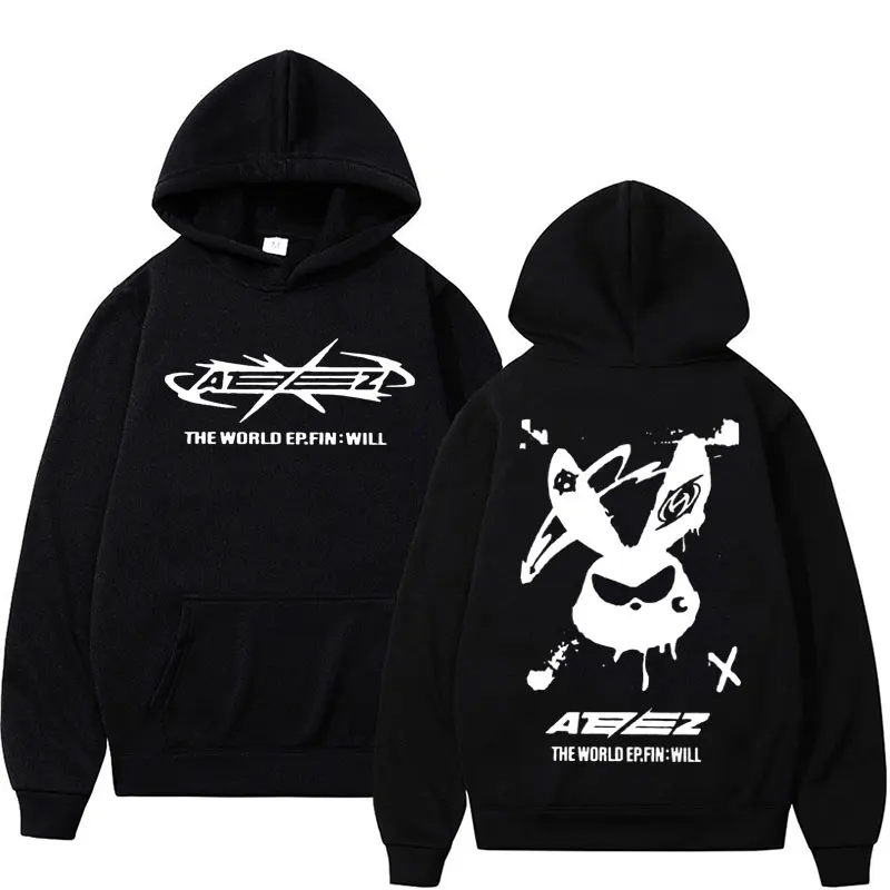 

Ateez The World Ep. Fin Will Album Tour 2023 Hoodies Men Women Fashion Long Sleeve Sweatshirt Vintage Casual Hoodie Streetwear