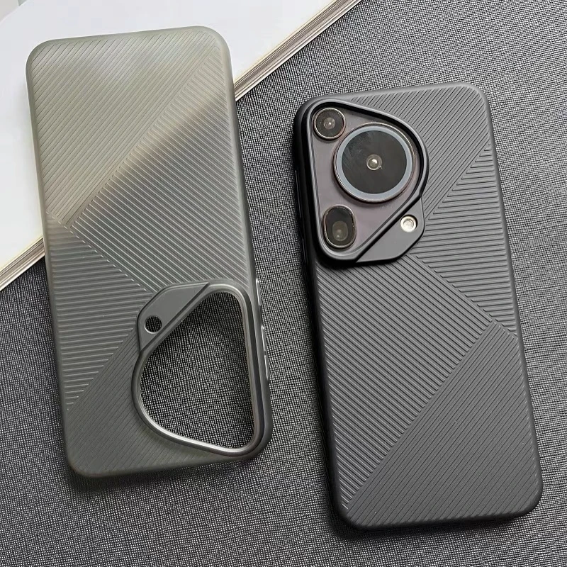 Geometric Matte Clear Stripe Slim Phone Case - Simple & Stylish Bumper
