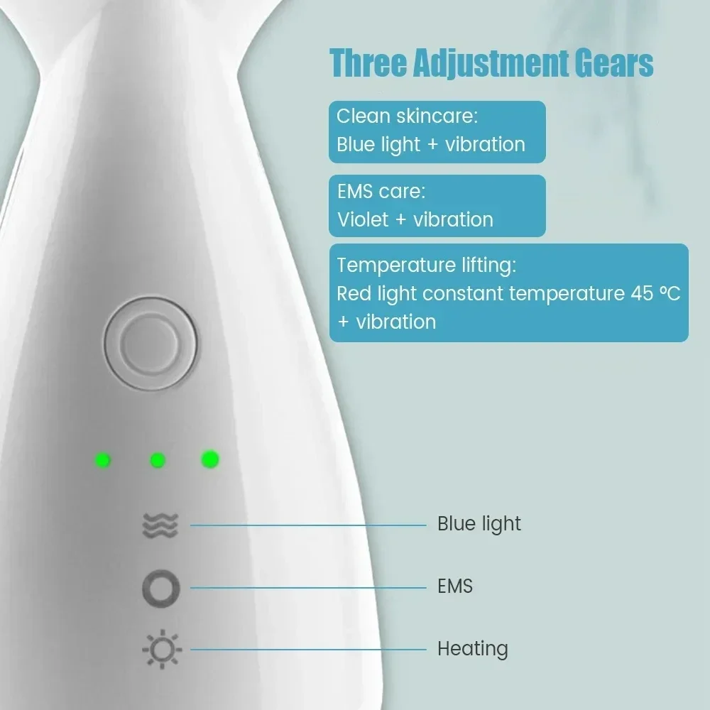 LED 3 In 1 Neck Face Beauty Device Tighten Reduce Double Chin Lifting Tighten Anti-Wrinkle Home Face Lifting Skin Care Machine