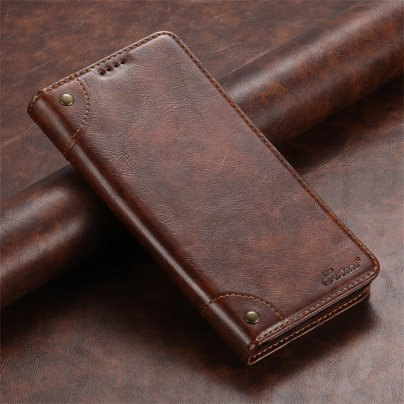 

Luxurious Magnetic Suction Leather Case For Samsung Galaxy S22 S23 S24 Plus Ultra Note 20 A13 A14 Shock-Proof Retro Flip Cover