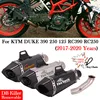 Slip on For KTM DUKE 390 250 125 RC390 RC250 2017 - 2020 Motorcycle Exhaust Modify Muffler Escape Moto Silencer Middle Link Pipe