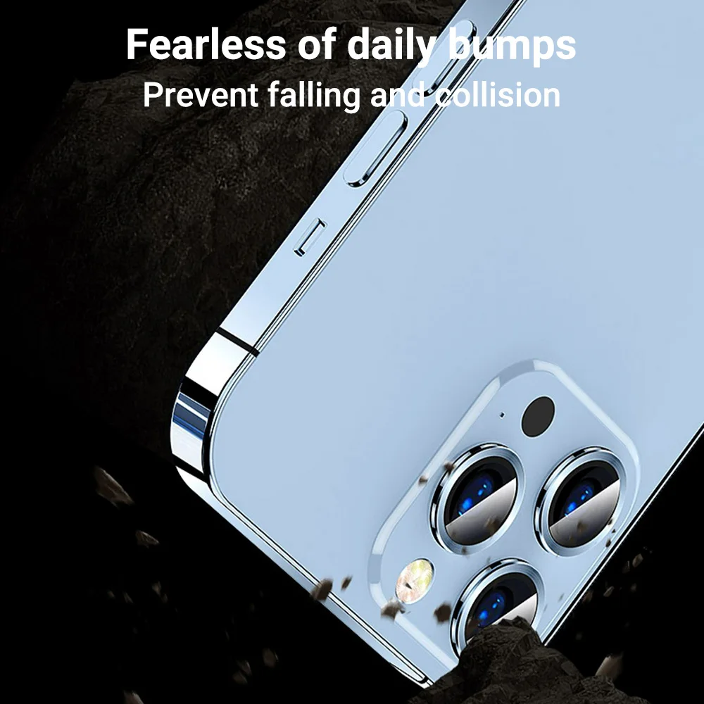 Metall-Kameraobjektivschutz für iPhone 16 Pro gehärtetes Glas iPhone 15 Pro Max 11 13 14 Plus 12 Mini 16pro Objektiv-Bildschirmschutz_voghion.com