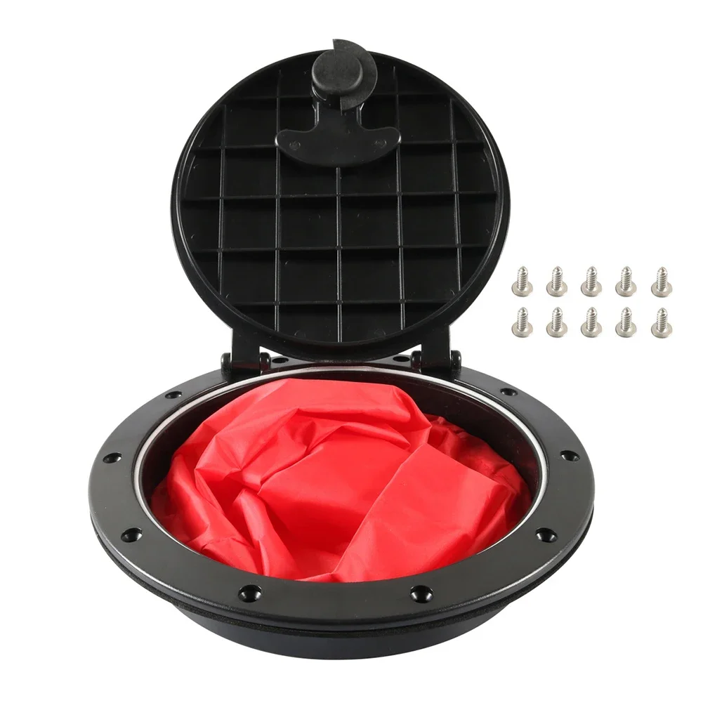 Kayak Deck Plate Boat Protect Your Boat with this 26cm Deck Plate Storage Bag Kit Easy to Install! (114 characters)