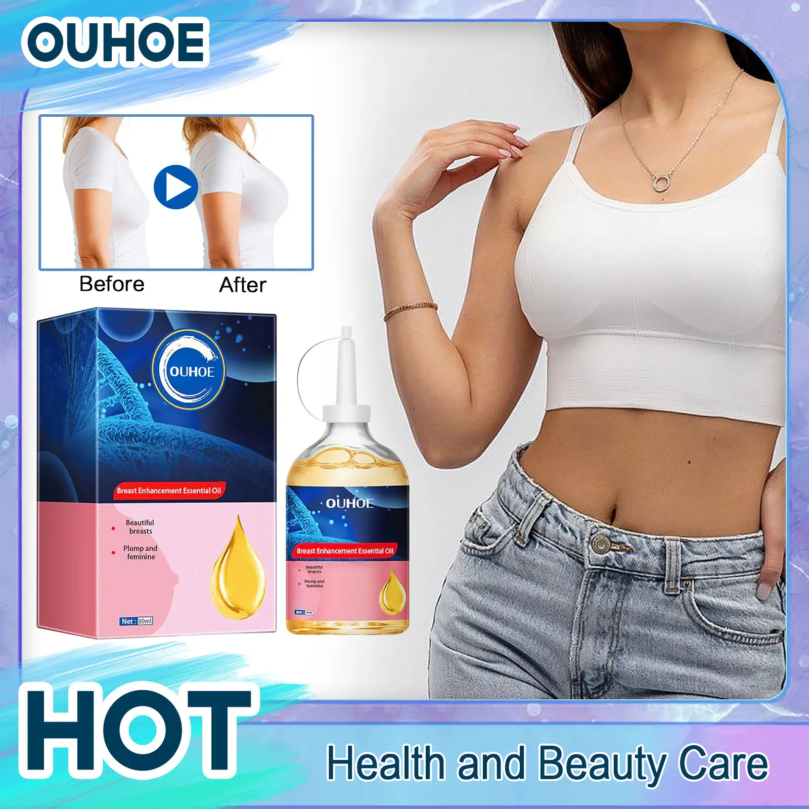 Breast Enhancement Oil Frming Plump Boobs Anti Sagging Busts Increase Elasticity Moisturize Massage Chest Lifting Essential Oil