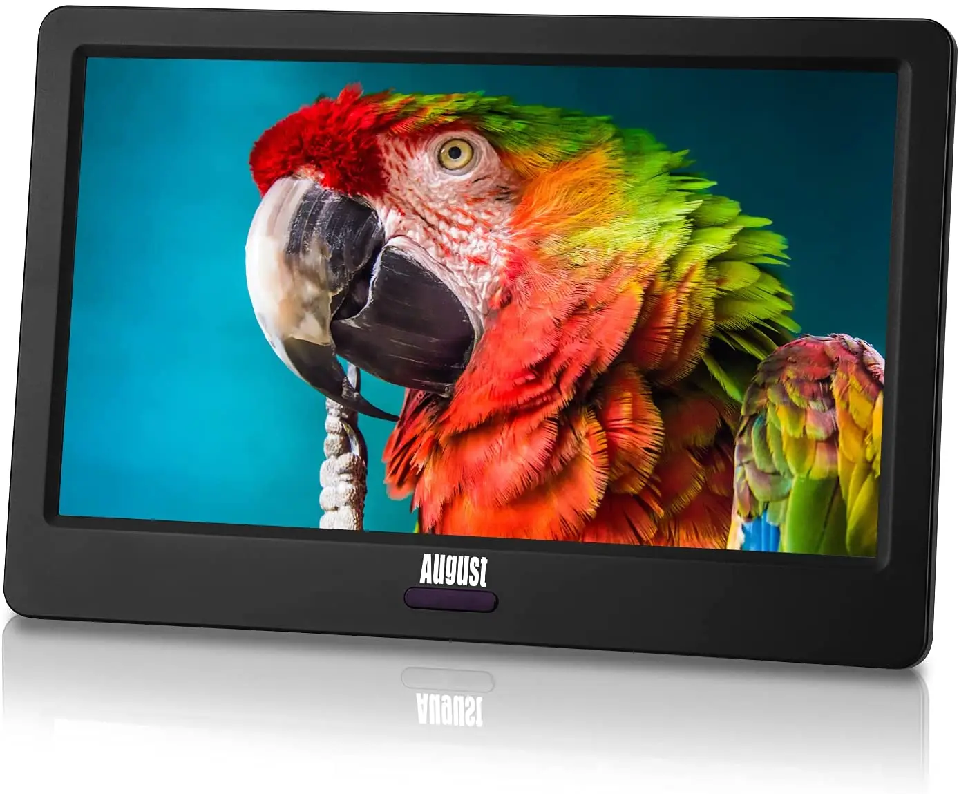 August DA900D HD Portable Freeview TV 9inch Screen LCD Digital Analogue TV for DVB-T and DVB-T2 with Rechargeable Battery