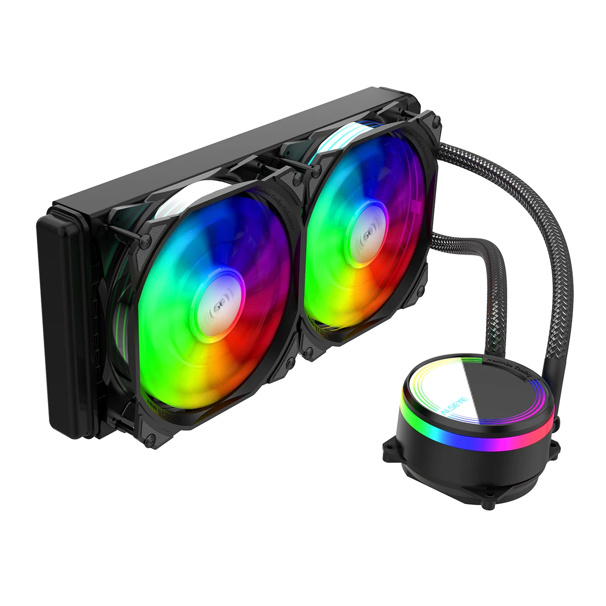 

ALSEYE M240 Water Cooler 240mm 5V 3Pin PWM Fan ARGB Cpu Cooler for PC Case Support LGA1700 1200 115X 2011 am5 AMD Socket