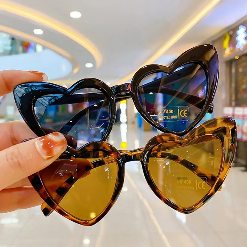 Kids Sunglasses Heart Cartoon Cat Eye Children Outdoor Shades UV400