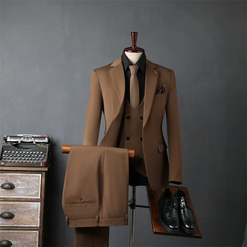 

New Arrival Fahsion Groom's Wedding Dress, Business Slim Fitting Suit, Professional Formal Dress, Men's Clothing Plus Size S-7XL