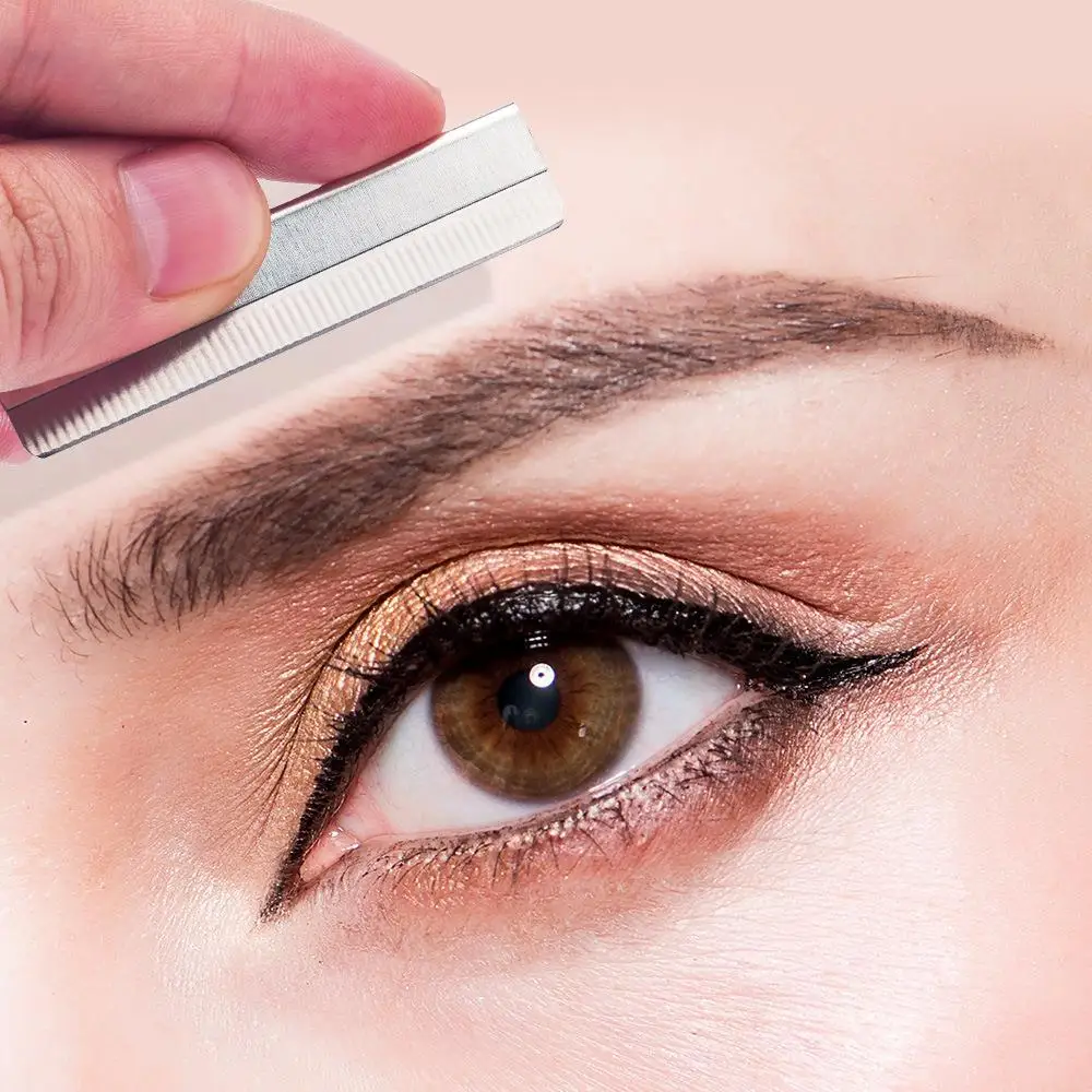PMU Accessories 100pcs Stainless Steel Eyebrow Trimmer Blades, Microblading Eyebrow Blade Knife for Permanent Makeup