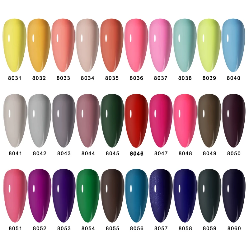 ROSALIND Glitter Shiny Gel UV Polishes Gel Varnishes 8ml Semi Permanent Base Top Coat Hybrid Soak Off Nail Art Beauty 80 Colors 4