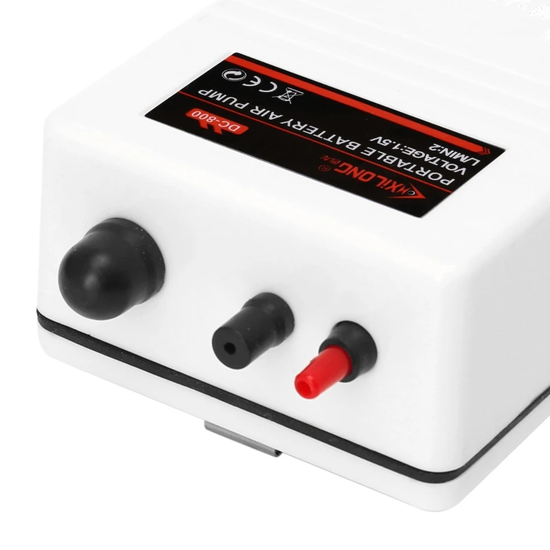 Aquarium Air Pump Aquarium Battery Operated Fish Tank Air Pump Aerator Oxygen With Air Stone 2W