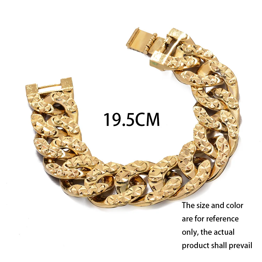 Luxury Mens Women Hand Chain Bracelets Male Wholesale Bijoux Gold Color Chain  Link Bracelet For Men Women engagement gift - AliExpress