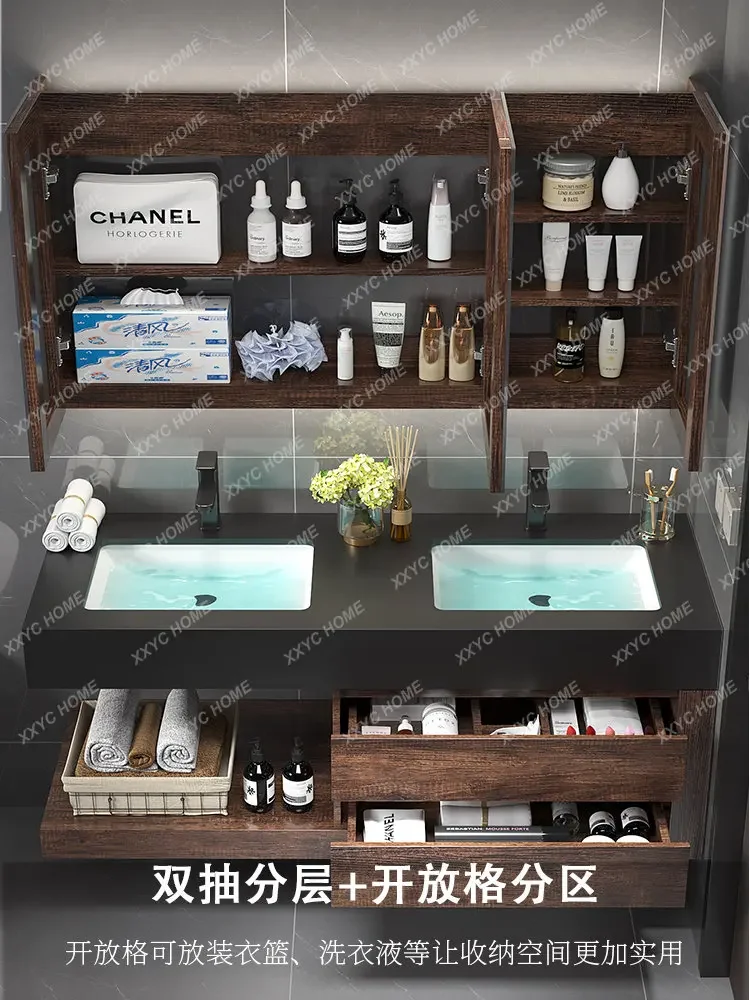 Whole Washbin Bathroom Cabinet Combination Modern Minimalist Bathroom Table Washbasin