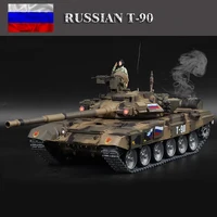 Henglong 3938 T-90 Metal Russian Main Battle Tank RC Model Can Launch Simulation Model Crawler Electric Remote Control Toy Car 1