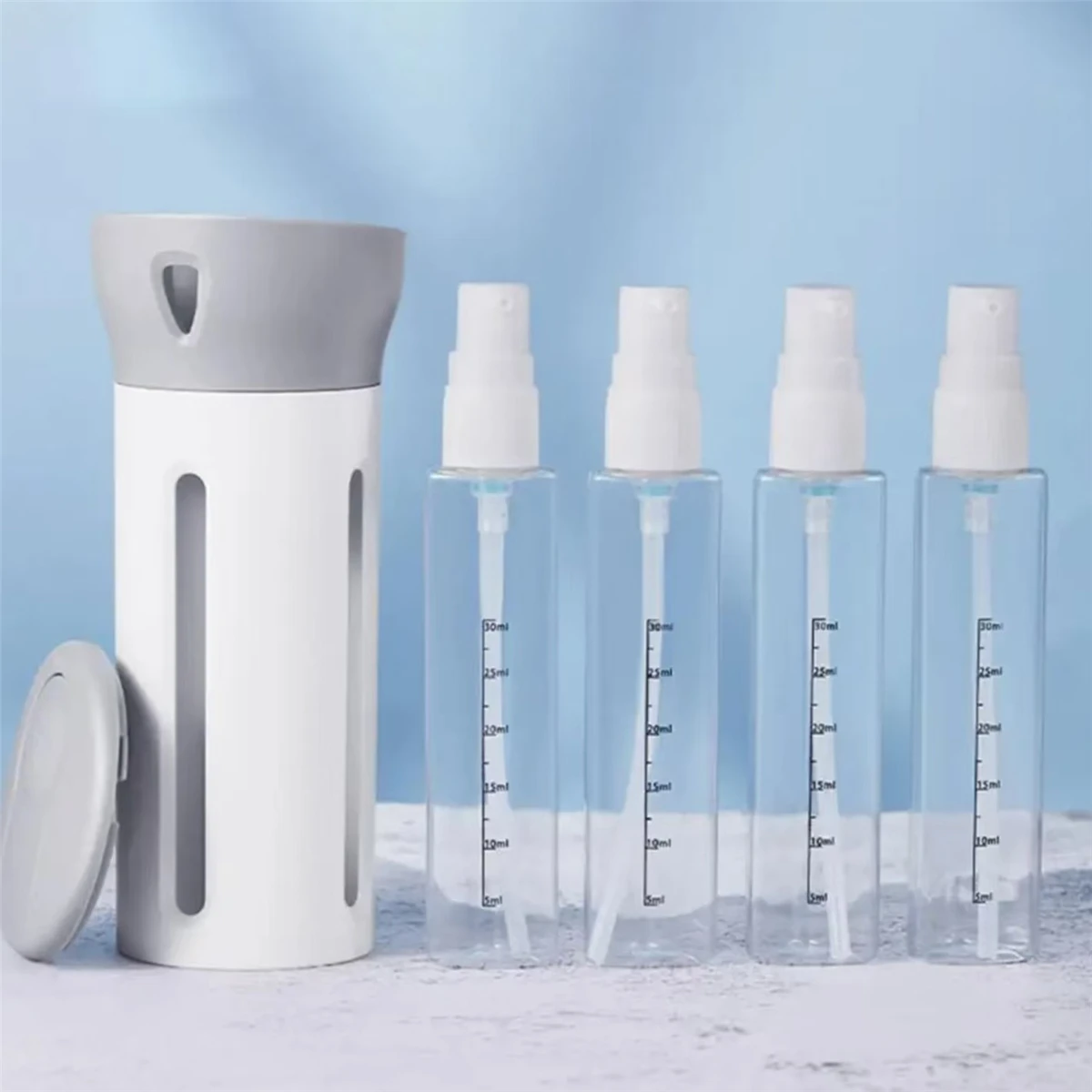 Refillable Plastic Bottles Travel Bottles Set 4 In 1 Portable For Cosmetics Lotion Perfume