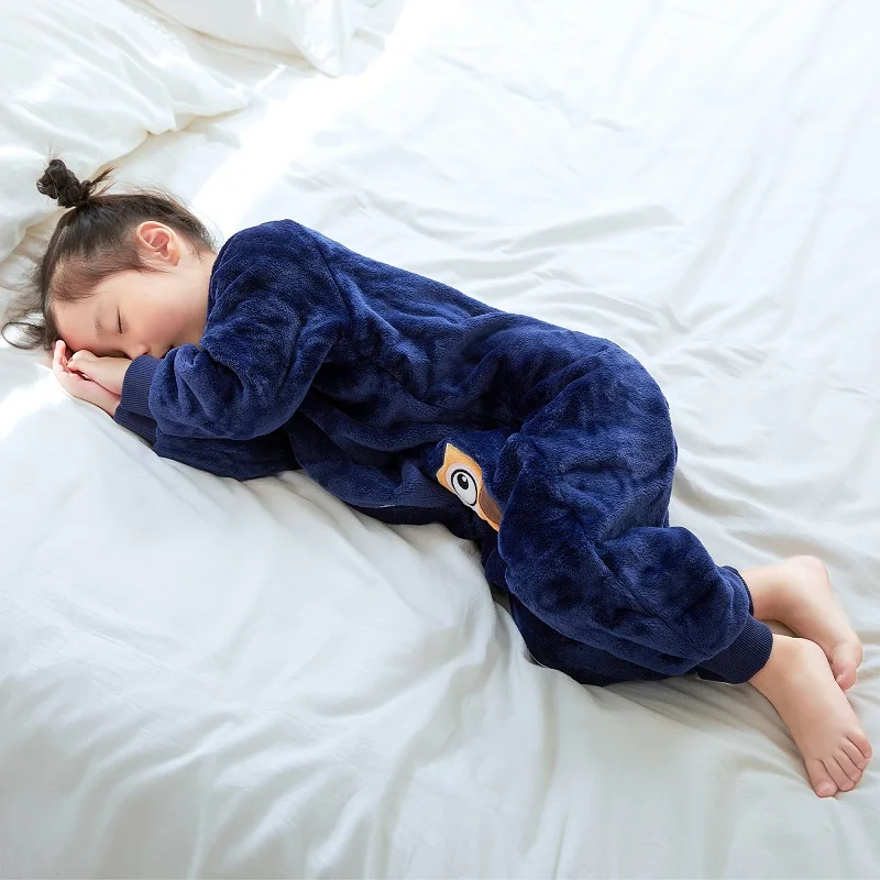 Baby Sleeping Bag Flannel Children Pajamas Warm Winter Clothes Toddler Sack Sleepsack Bedding For Girls Boys Kids 1-6T baby sleepsacks