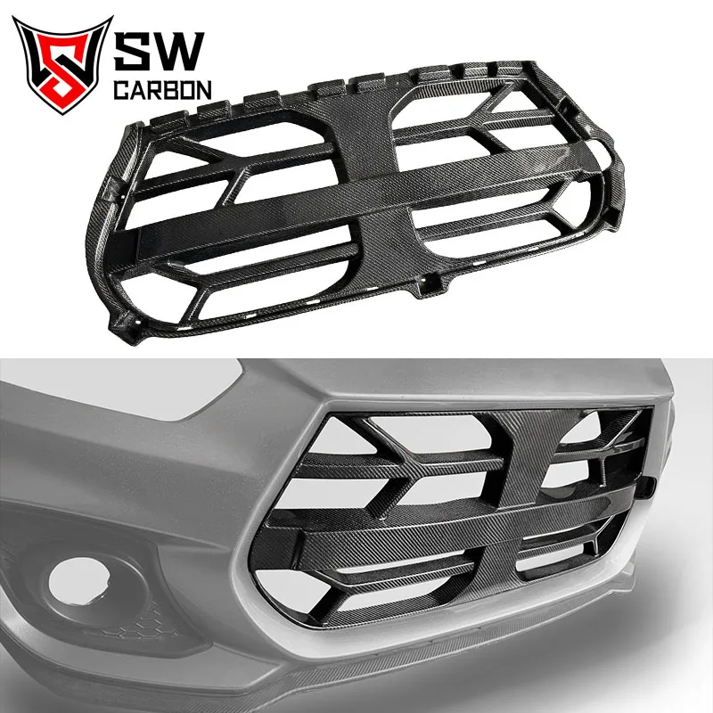 

For Suzuki Swift Sport ZC33S Car Grille Front Bumper Frame Engine Intake Trim Carbon Fiber Grille SW Designs