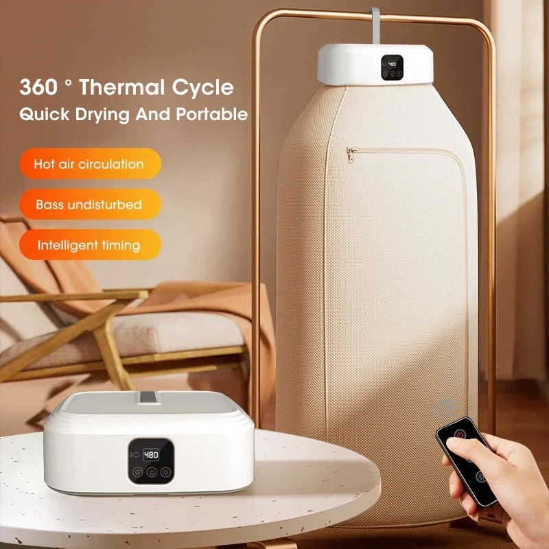 Electric Clothes Dryer Smart Electric Dryer Portable Foldable Dryer Home Multifunctional Timed Fast Heating Clothes Drying Silent and Low-energy
