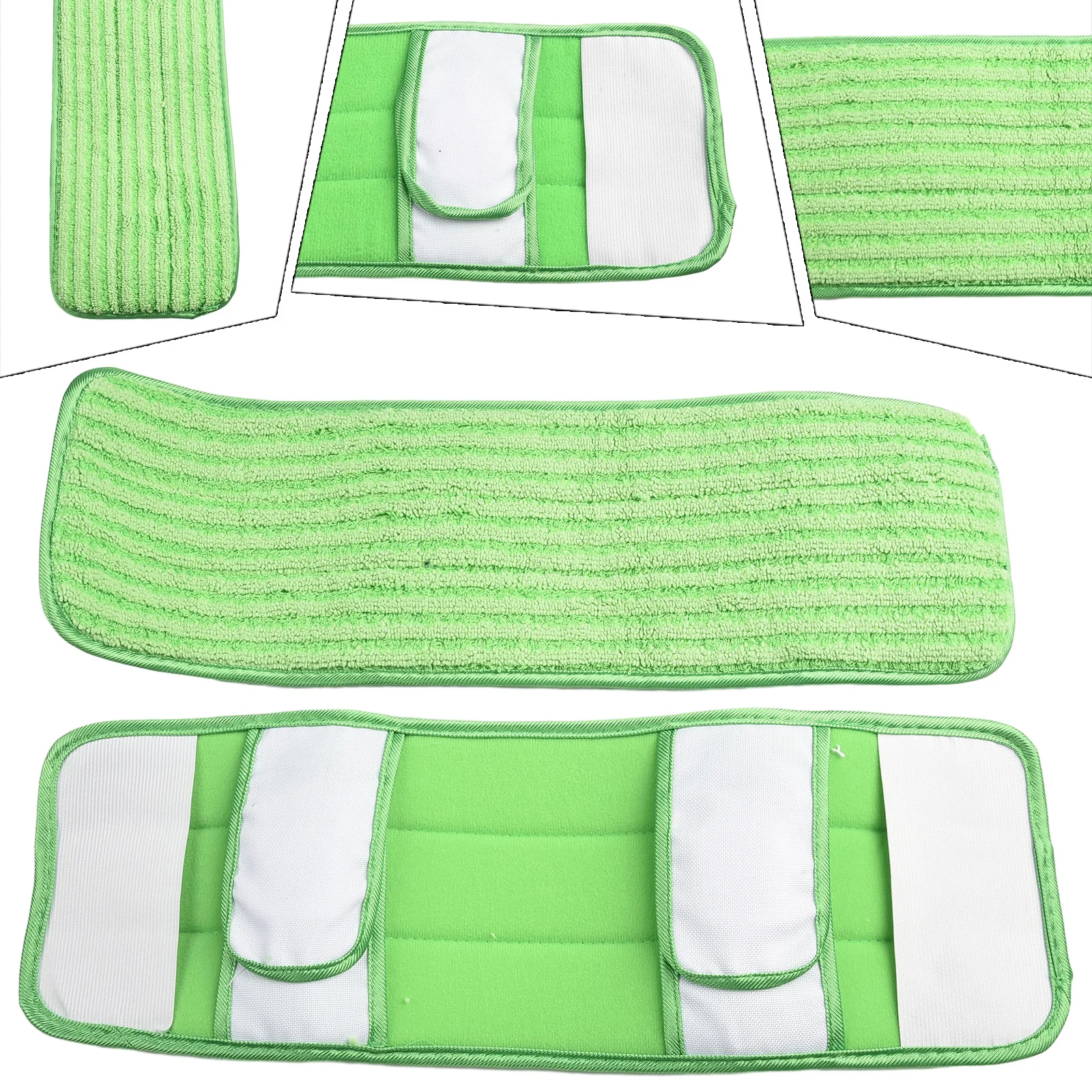 

None Mop Pad Mop Mat EASY PICK UP Dirt 30.5*15cm Cleaning Pad Microfiber Mop Pads Reusable WASHABLE None Durable