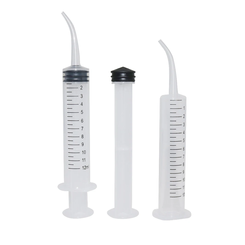 3 Pcs SALE Elbow Syringe Bird Feeding Breast Feeding Medicine Feeder 12ml Plastic Syringe Needleless Syringe Pigeon Feeding - Image 2