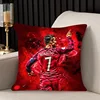 Cushion Cover 45*45 CR7 Cristiano Ronaldo Couple Pillow Pillowcases for Pillows 40x40 Sofa Cushions Fall Decor Pillowcase 1