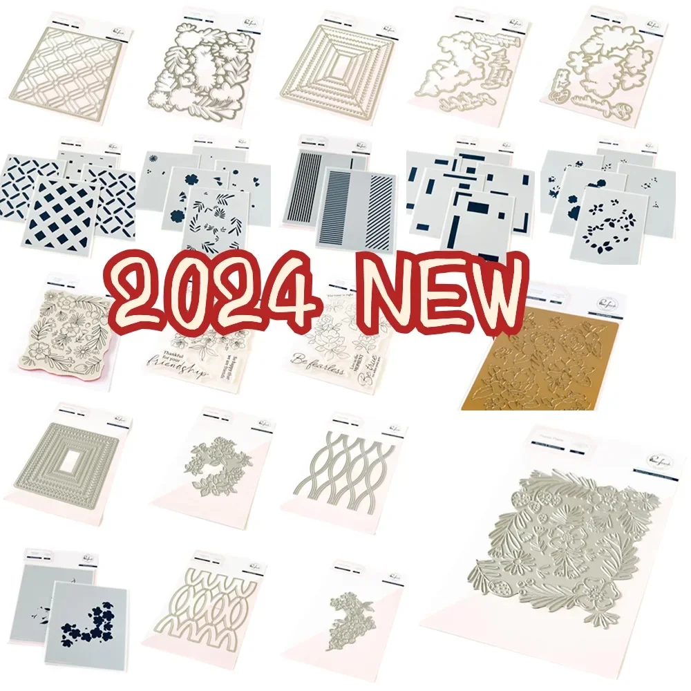 June Pinkfreshs Cutting Dies Stamps Stencil Hot Foil Scrapbook Diary Decoration Stencil Embossing Template DIY Greeting Card