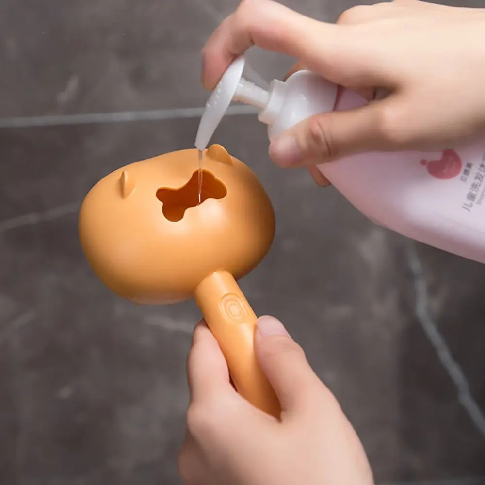부드러운 강아지 헤어 브러시, 휴대용 귀여운 실리콘 애완 동물 청소 그루밍 도구, 고무 강아지 헤어 리무버 브러시