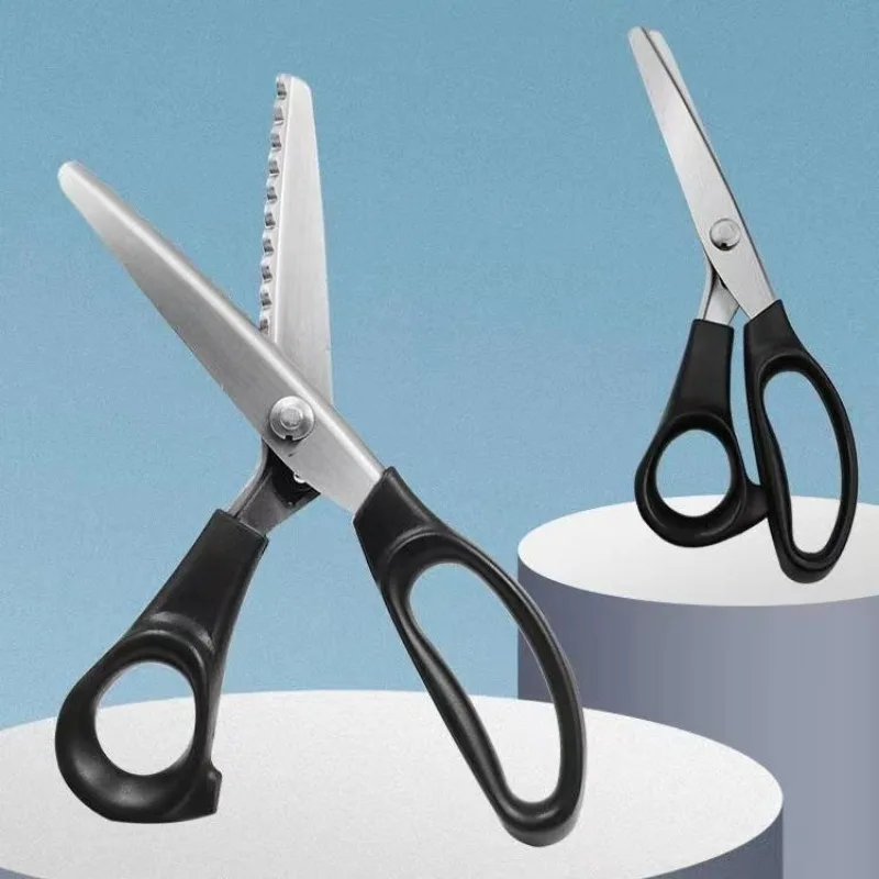 

Ножницы из нержавеющей стали, треугольные зубья, кружевная ткань, ремесла, изготовление одежды, зигзаг, резка, портные ножницы, швейные ножницы