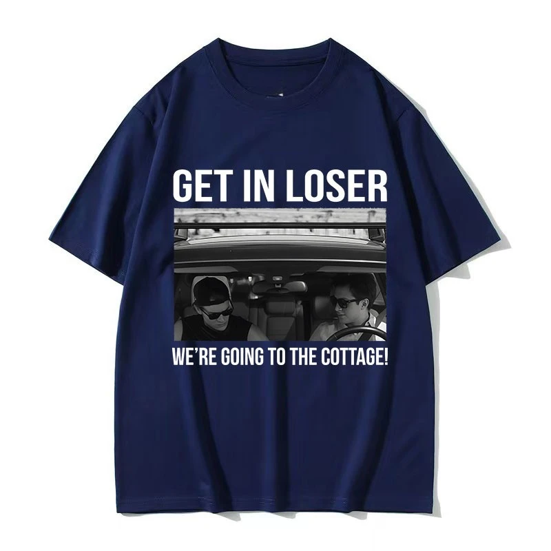 임산부 의류, 치열한 경쟁. 결과는 패자들이 오두막으로 향해야 한다는 것이다. 프린트 패턴 티셔츠.