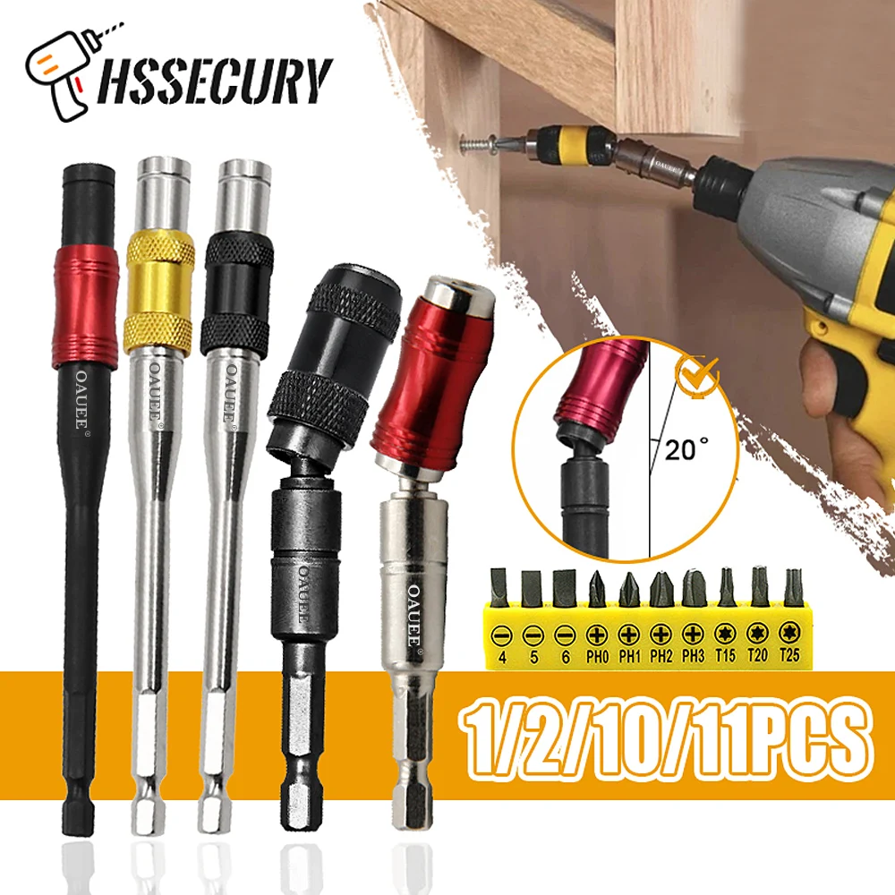 Hand Drill Supports 1/4 Hex Ring Screwdriver Bits Drill Hand