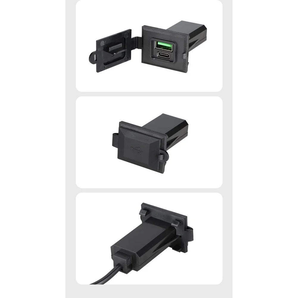 36W 고속 듀얼 포트 차량용 충전기 (USB C 및 USB A 타입, QC 3.0 및 PD 30W 호환, 효율적인 차량 충전)