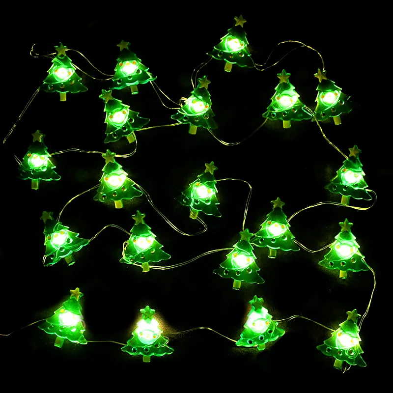 2m 20led Weihnachts lichts chnur Santa Claus Elch Weihnachts baum Licht Frohe Weihnachten Party Dekorationen für Zuhause Navidad Neujahr – Detail 5