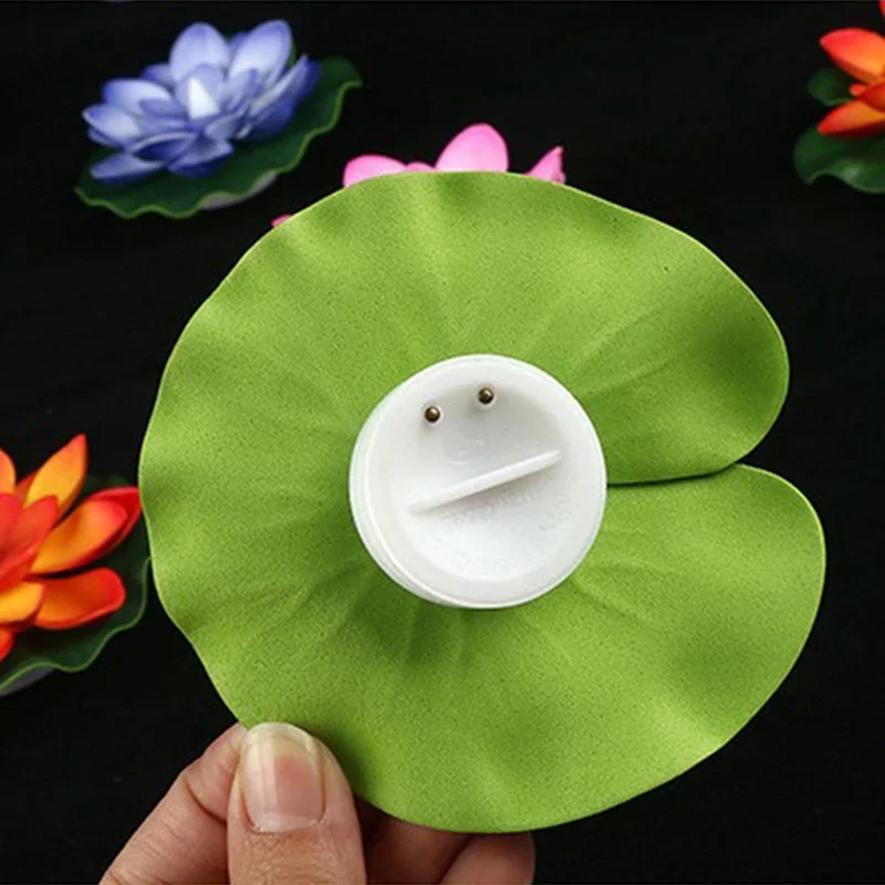 LED Lotus Night Lamp - Floating Water Sensor Flower for Elegant Garden and Home Decor