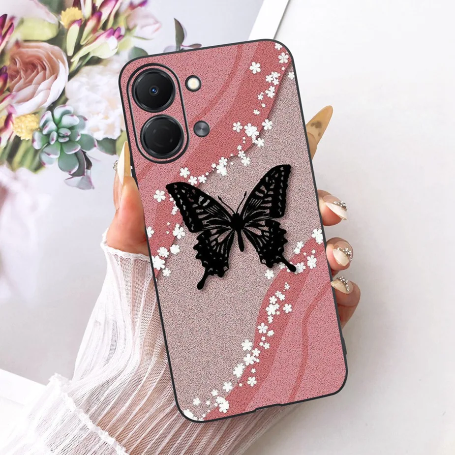 Luxury Butterfly Painted Shockproof Soft TPU Phone Case