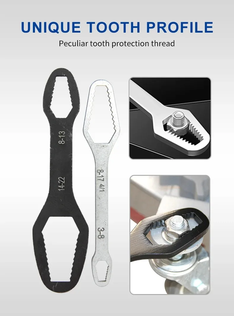 3-17mm Multifunctional Double End Box 8-22mm Hexagonal Solid Wrench ForTightening VariousDiameter Screws And Nuts 6
