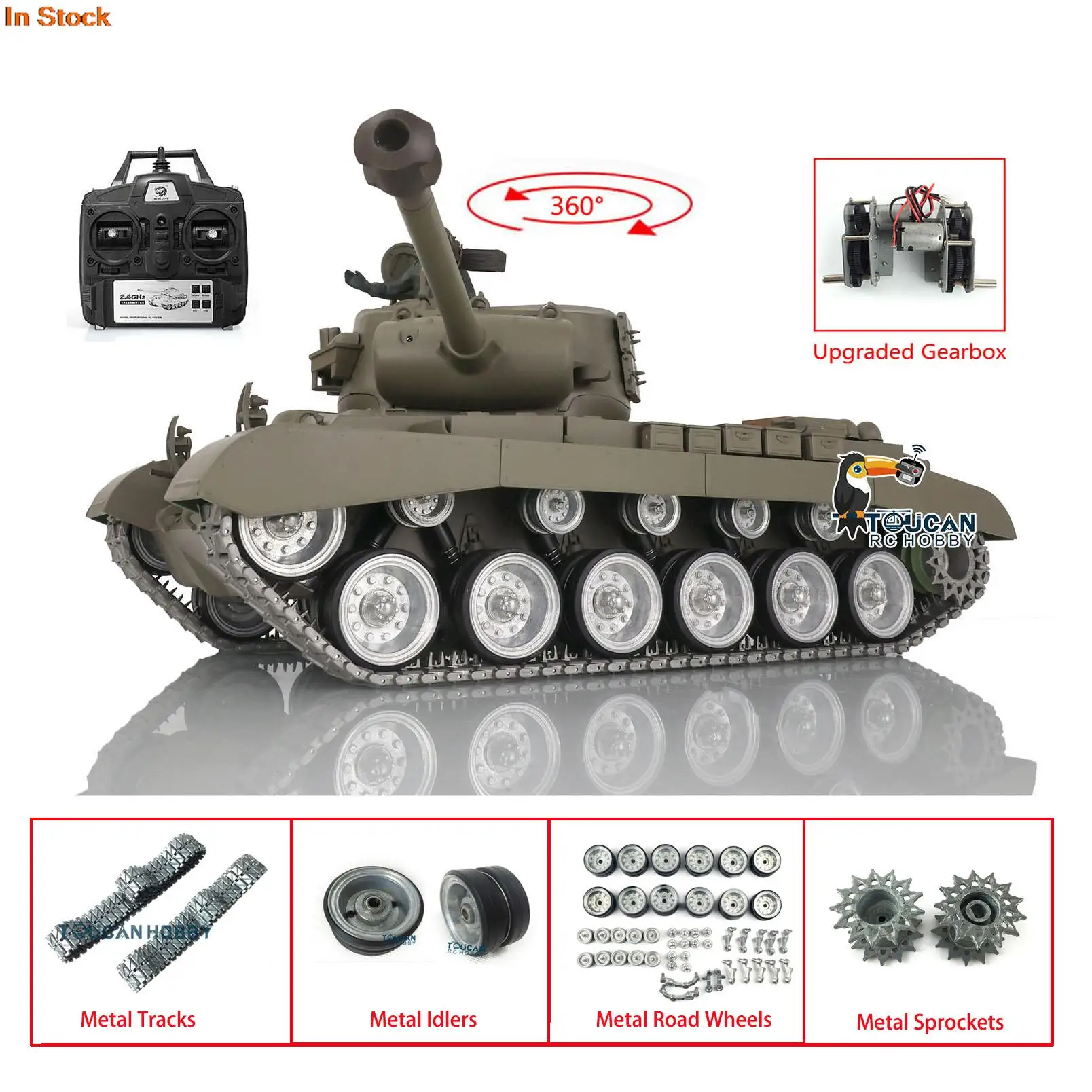 

Heng Long 1/16 7,0 индивидуальный M26 Pershing RTR Радиоуправляемый Танк 3838 металлические трековые колеса TH17309