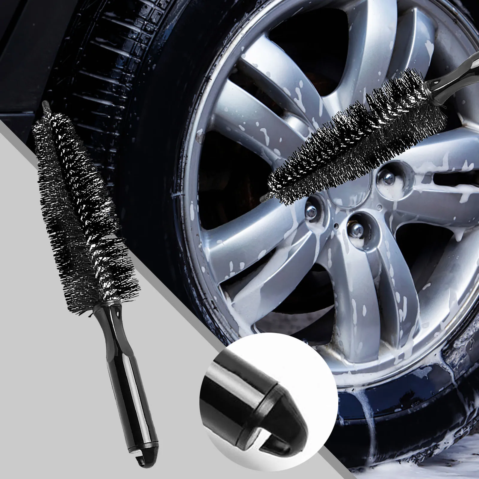 Car Protector For Car Seats For Kids Protective Film Clear Interior Wheel Brush Can Wheel And Rim Detail Brush With Long