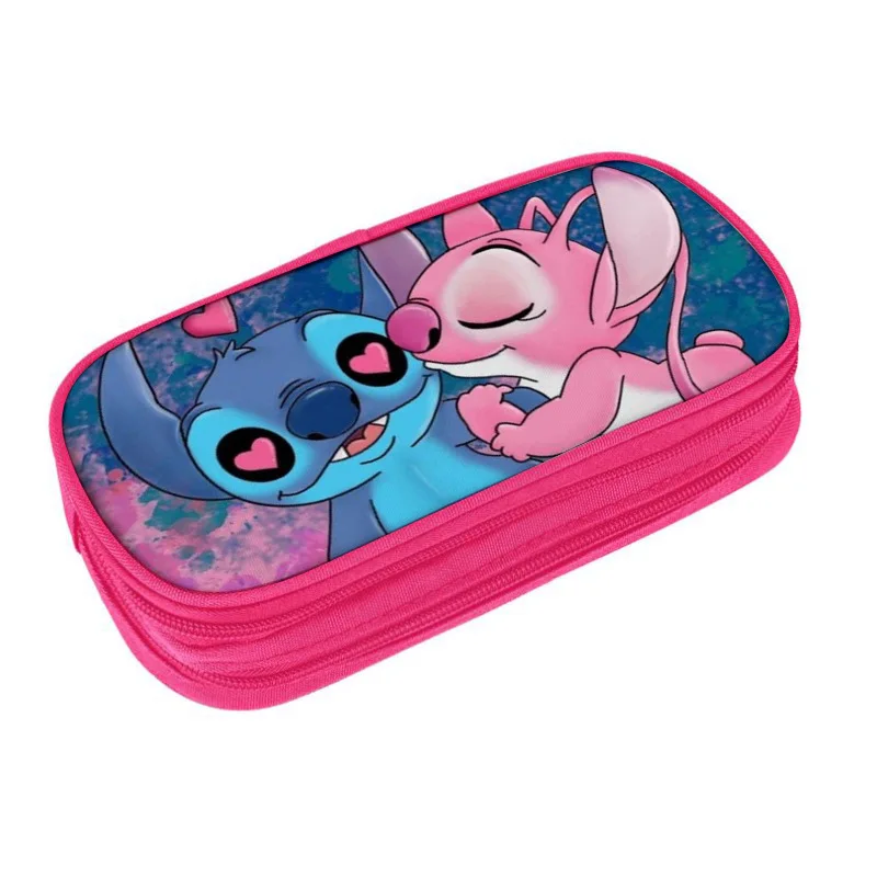 Anime Disney Stitch Large Capacity Portable Pencil Case Cartoon Waterproof  Students Stationery Pencil Pouch School Supplies